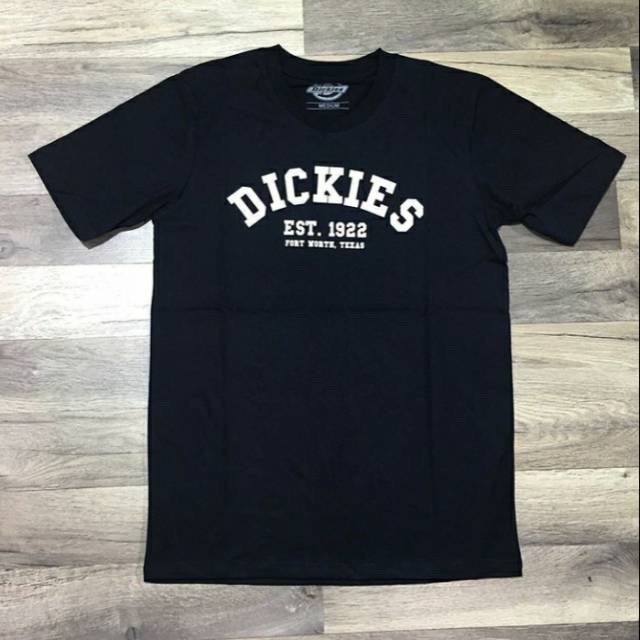 t shiert kaos keren DICKIES Full black est 1922