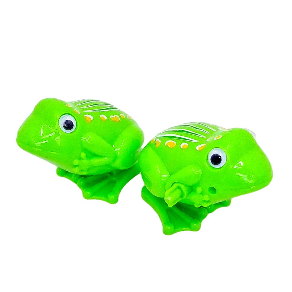 Katak Jumbo Putar Melompat Kodok Jumping Frog Clockwork Windup Toy