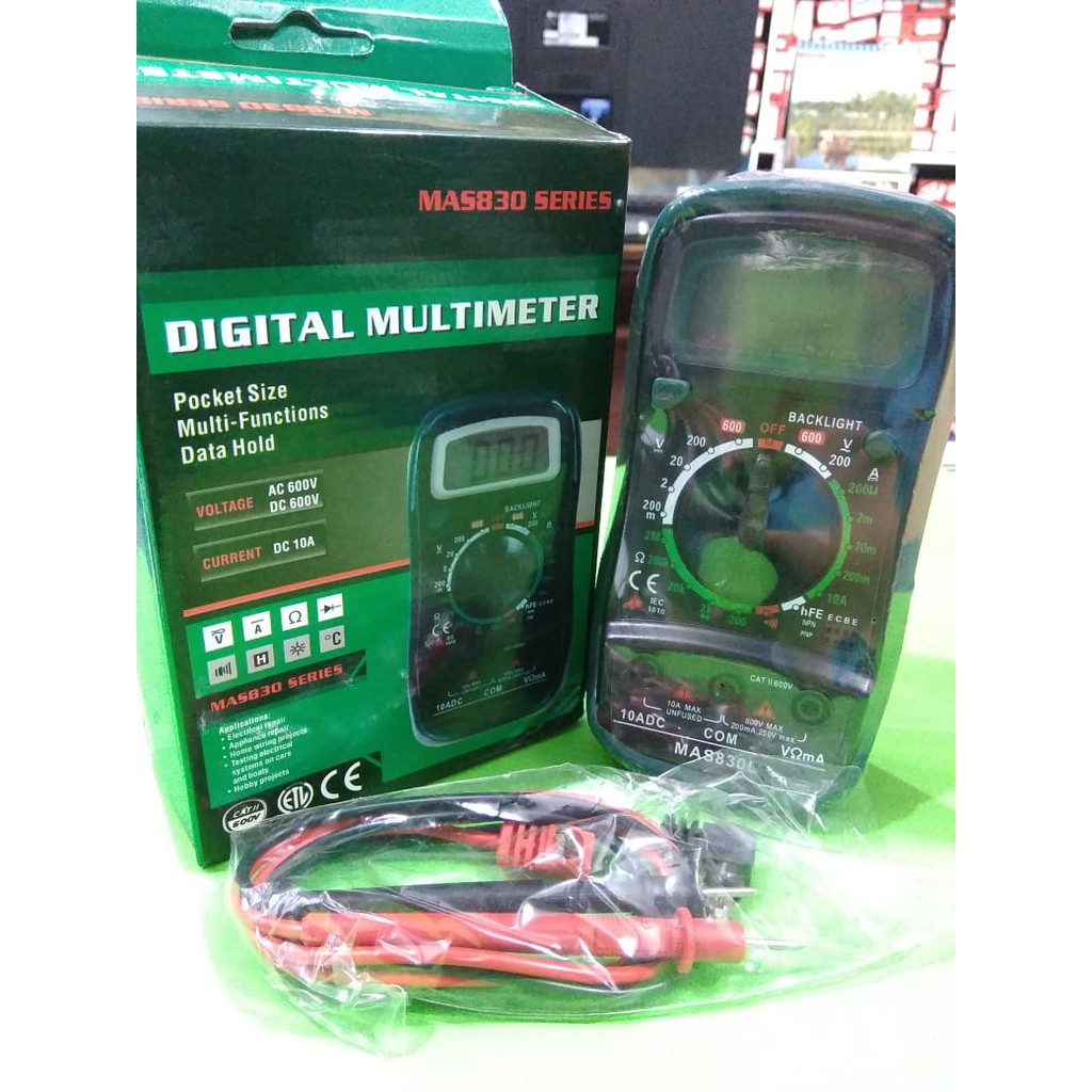 Jual MULTITESTER DIGITAL MAS 830 SERIES Shopee Indonesia