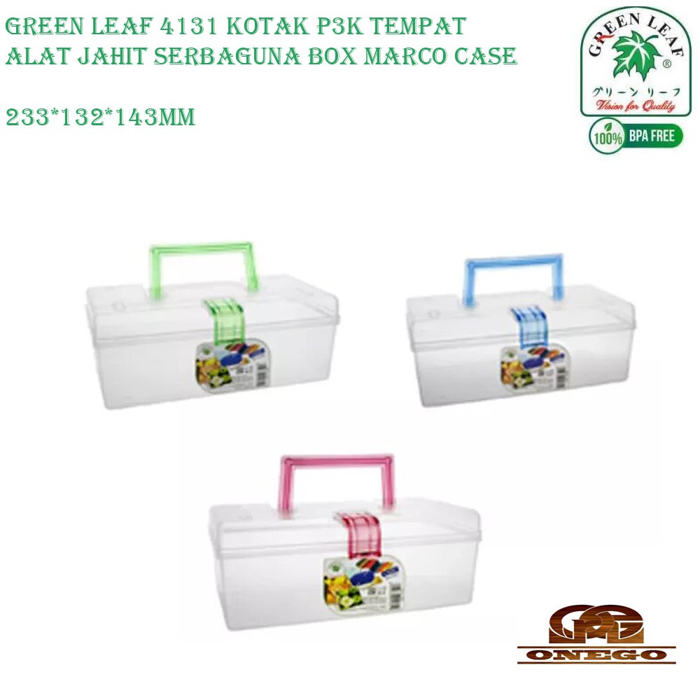 

Green Leaf 4131 Kotak P3K Tempat Alat Jahit Serbaguna Box Marco Case
