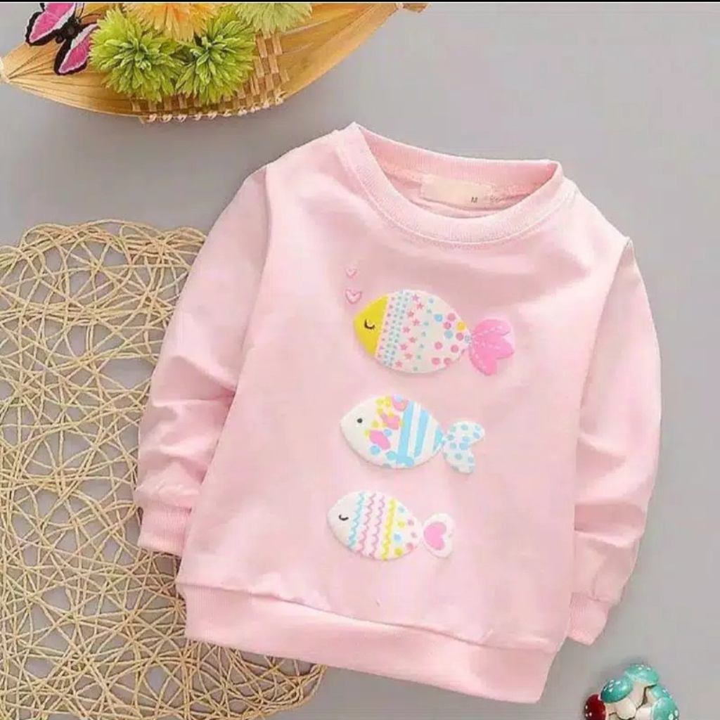 Sweater anak perempuan / Sweater anak usia 2-10 Tahun / Switer anak import