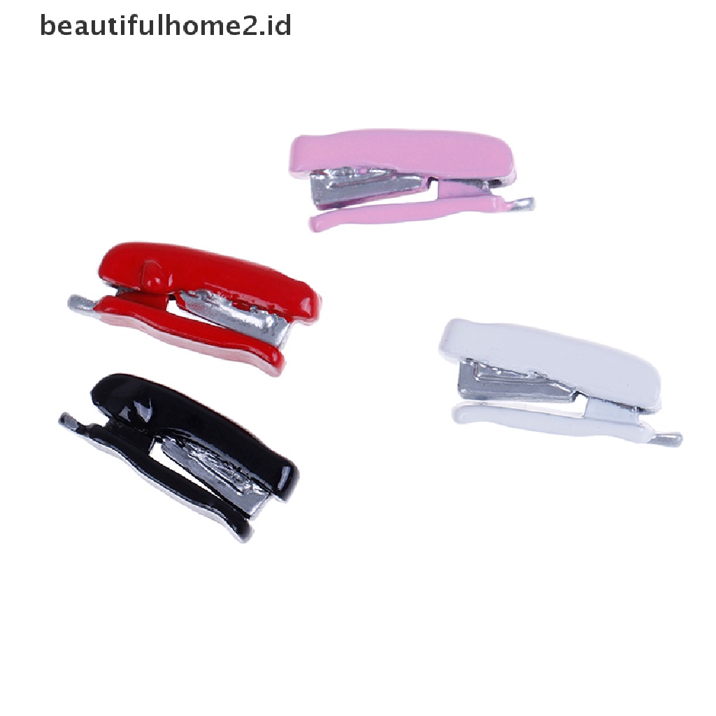 (Beautifulhome2) Buku Literatur Bahasa MandarinId Miniatur Stapler Metal Skala 1: 12 Untuk Rumah Boneka