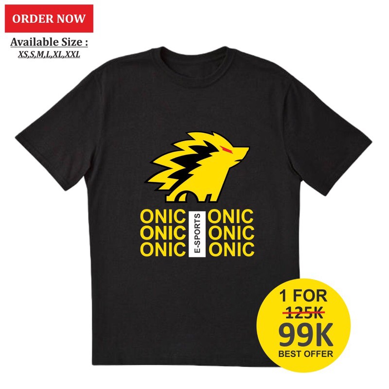Baju Kaos Team Esports Onic Esports / Kaos Custom / Kaos Murah