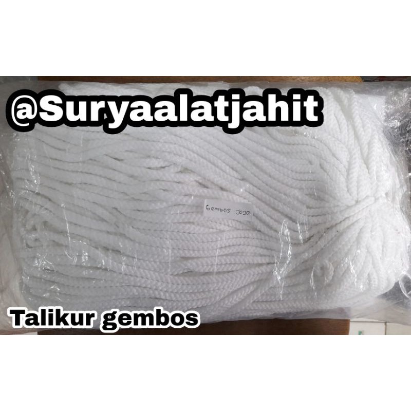 Talikur Polyester Kepang Gembos uk.7mm @400grm =rp.21.000/pak