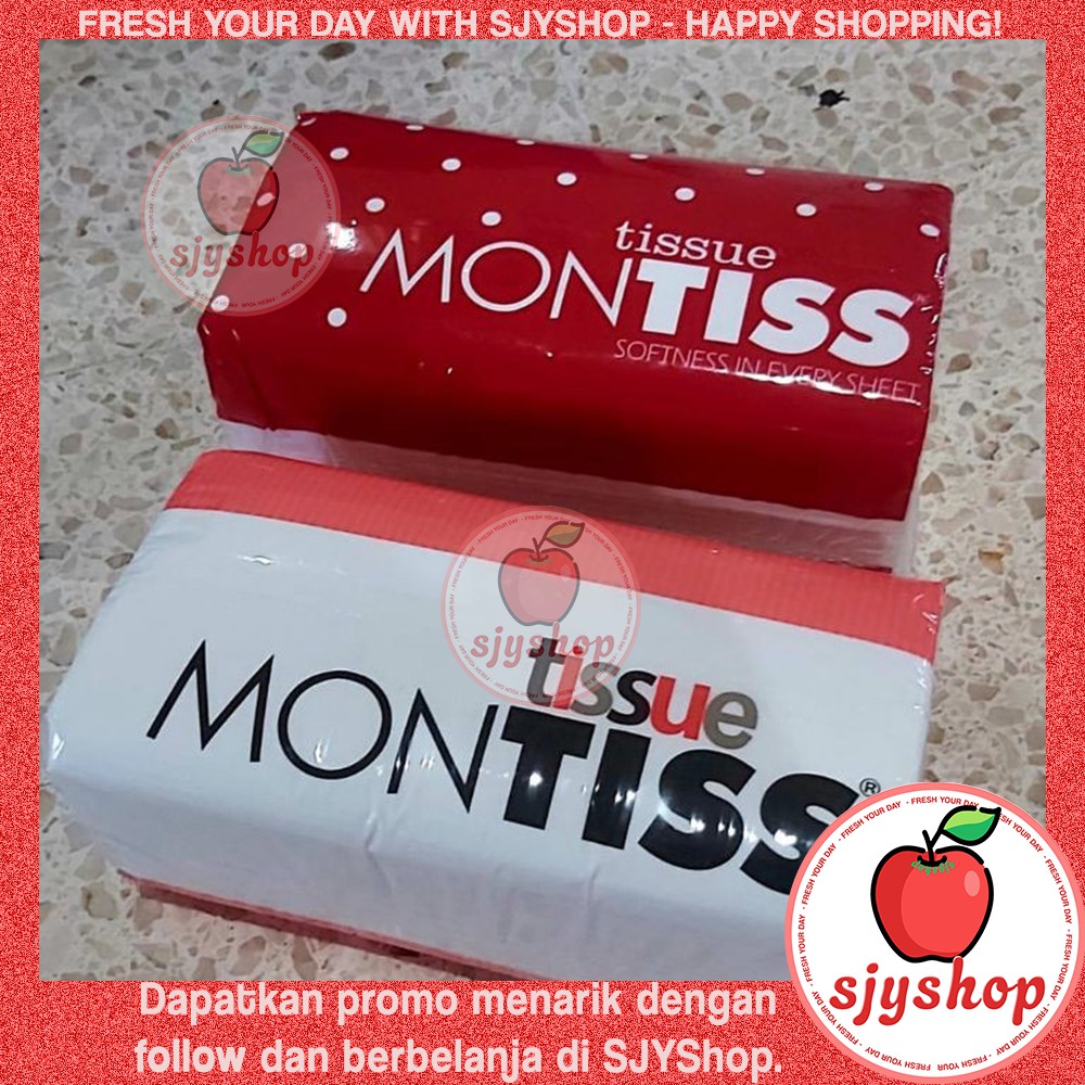 Montiss Facial Tissue / Tisu Wajah 250 White Sheets / 2ply - SJYShop