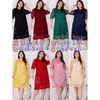 DRESS BRUKAT JUMBO / DRESS XXXL MERRY PESTA NATAL IMLEK CHAONGSAM BIG SIZE / GAUN KONDANGAN TERBARU 