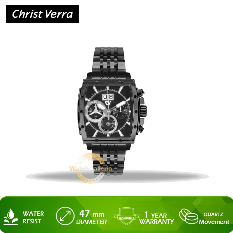 Jam Tangan Christ Verra CV C70116G-16 BLK Original Murah