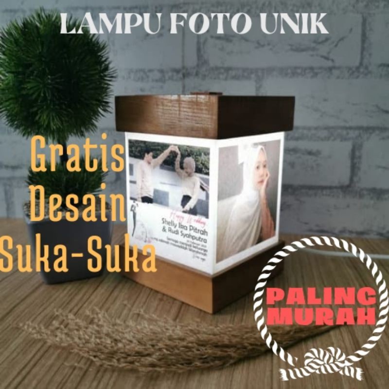 [PALING MURAH] Lampu Foto Custom Led Unik Aesthetic untuk Dekorasi Rumah dan Kamar Tidur
