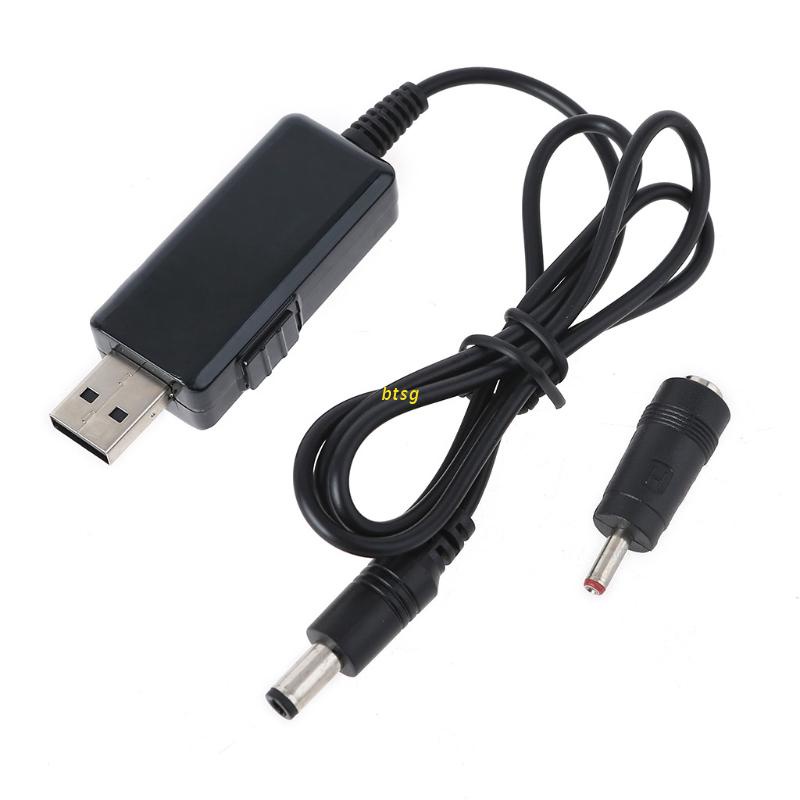 btsg USB DC 5V to DC 9V 12V Step Up Converter Cable 75cm/ 29.52IN USB Boost Cable