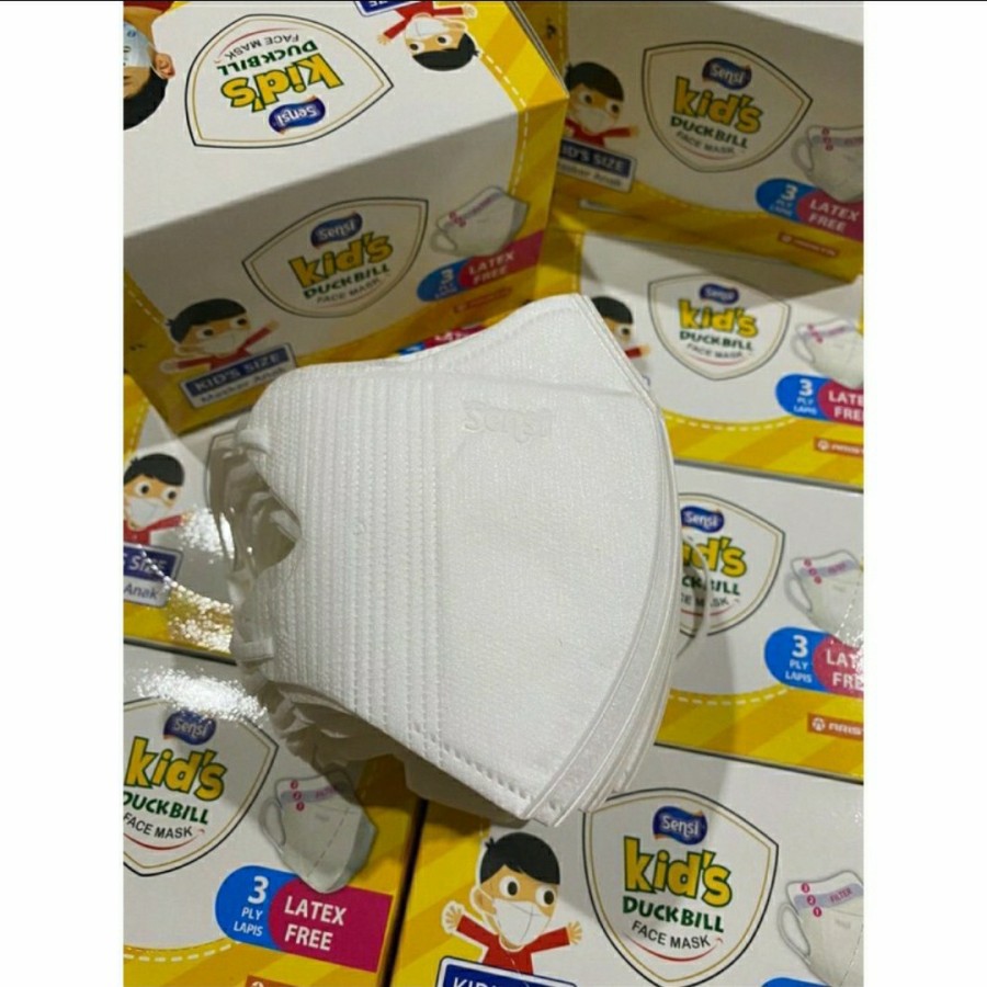 Masker Duckbill anak sensi Asli murah medan ohm