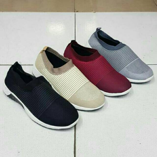 ABBUSHOES Ck 06  Sneakers Wanita bahan Kanvas Berkualitas Murah Nyaman-3