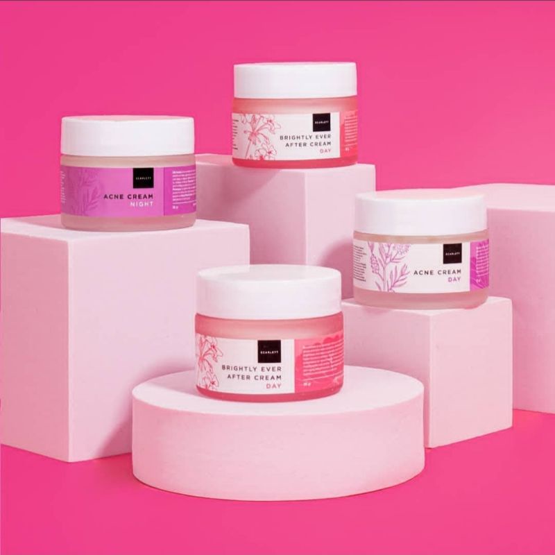 SCARLETT WHITENING ORIGINAL/DAY CREAM ACNE/NIGHT CREAM ACNE/DAY CREAM BRIGHTLY/NIGHT CREAM BRIGHTLY