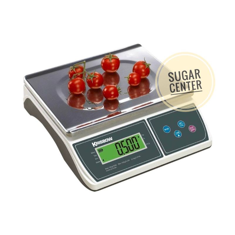 Krisbow Timbangan Dapur Digital 15kg - Alat Timbang Presisi