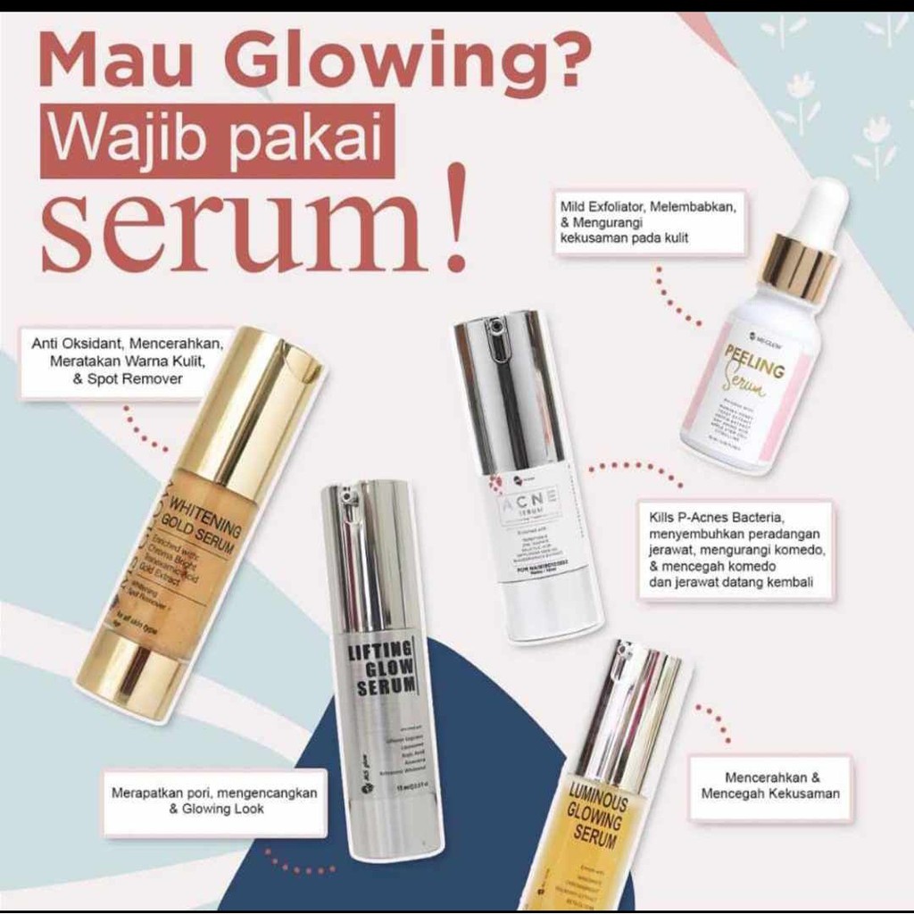 SERUM ACNE / LUMINOUS / LIFTING / GOLD / PEELING MS GLOW ORIGINAL DIJAMIN 100% ASLI MEMBER