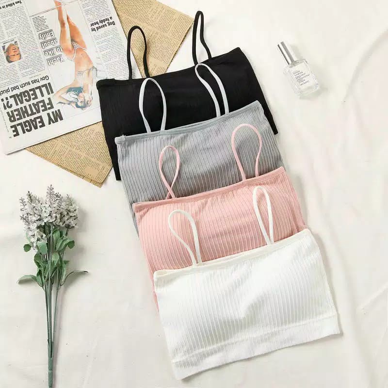 SBR05 - SPORT BRA KEMBEN FASHION WANITA MODEL TALI KECIL / TANPA KAWAT KUALITAS NYAMAN DI PAKAI