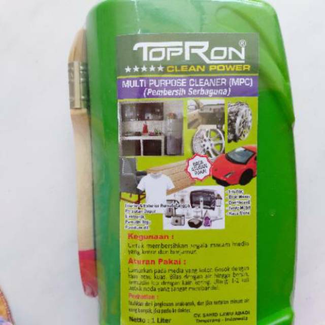 Topron Multi Purpose Cleaner / Topron Pembersih Serbaguna