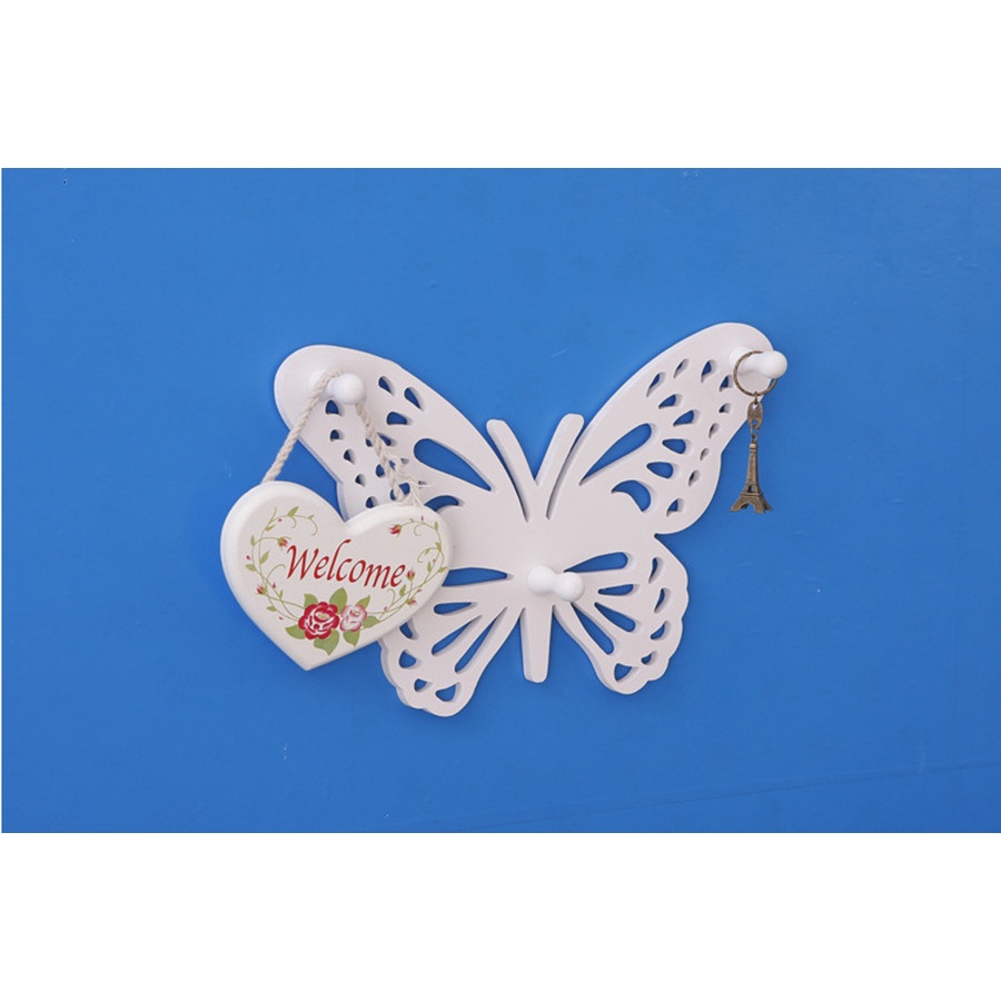 Simple Butterfly Hanger Rack / Rak Dinding Kupu Gantung