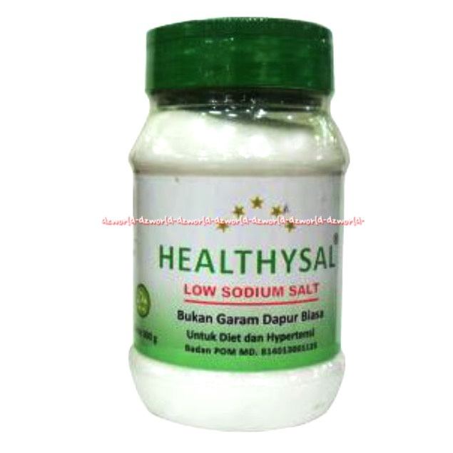 Healthysal Low Sodium 300gr Salt Garam Diet Untuk Penyakit Stroke Diabetes 300 gram Healthy Sal Lowsodium