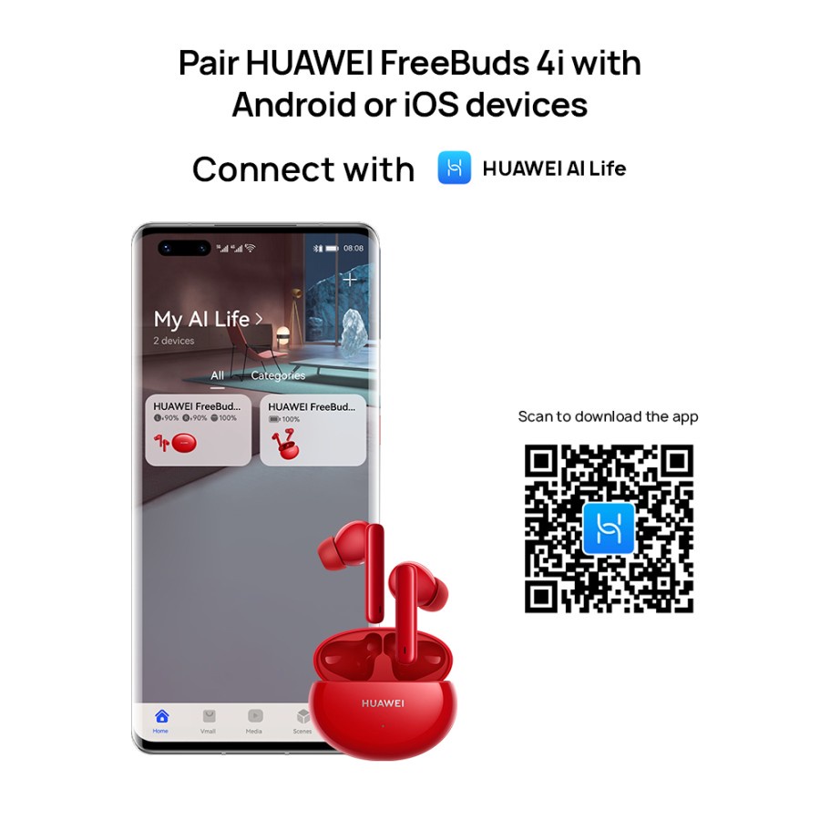 HUAWEI FreeBuds 4i Wireless Earphone Original FREE CASE