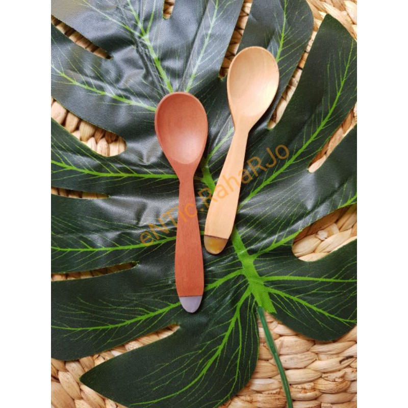 ☀️Joo.n.Co☀️ Sendok Kayu Mini / Sendok Madu / Alat Makan Ecofriendly / Sendok Kayu Handmade Premium Murah