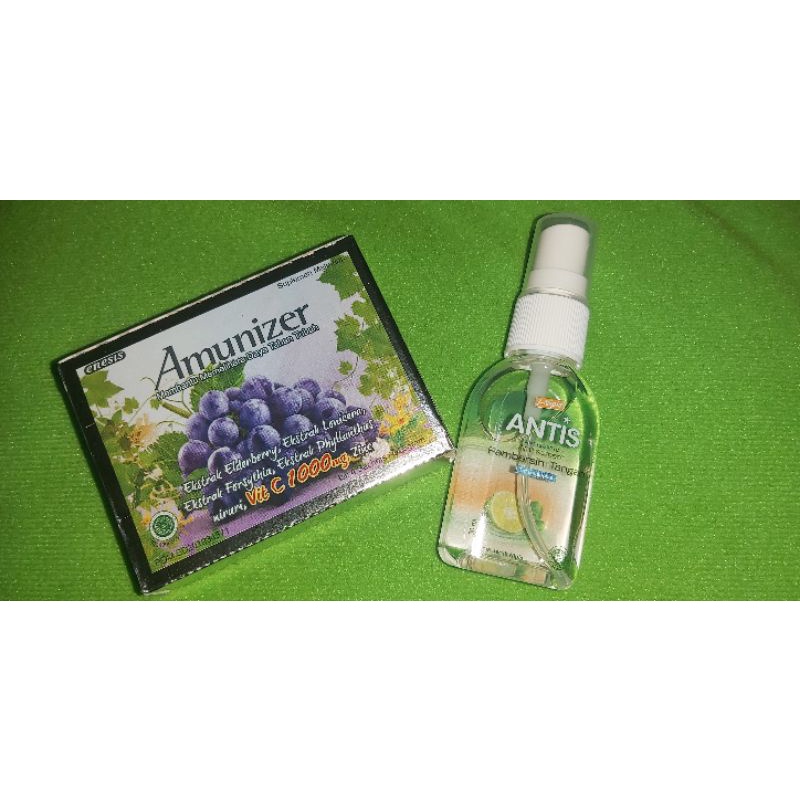 Amunizer box isi 4sachet&amp;Antis spray&amp;gel 30ml&amp;60ml(PROMO)