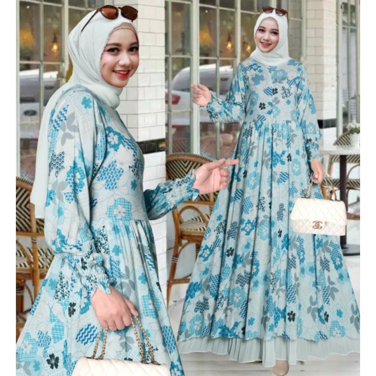 Humaira99 gamis syari maxi dress jumbo Anita