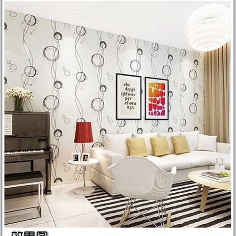 M018LS Wallpaper  Sticker ku bubble wave 45cm  x  10m  