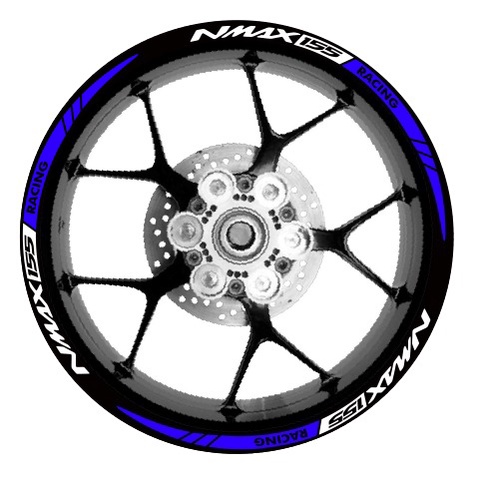 STIKER VELG NMAX 155 RACING VELG HITAM