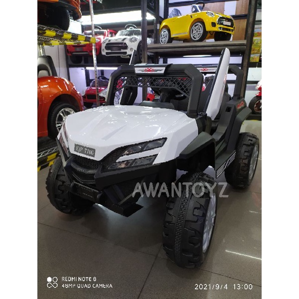 Mobil Aki Anak Jeep EJP 7706 White