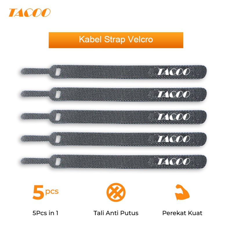 

TACOO Velcro 5pcs Pengikat Kabel / Cable Strap Murah