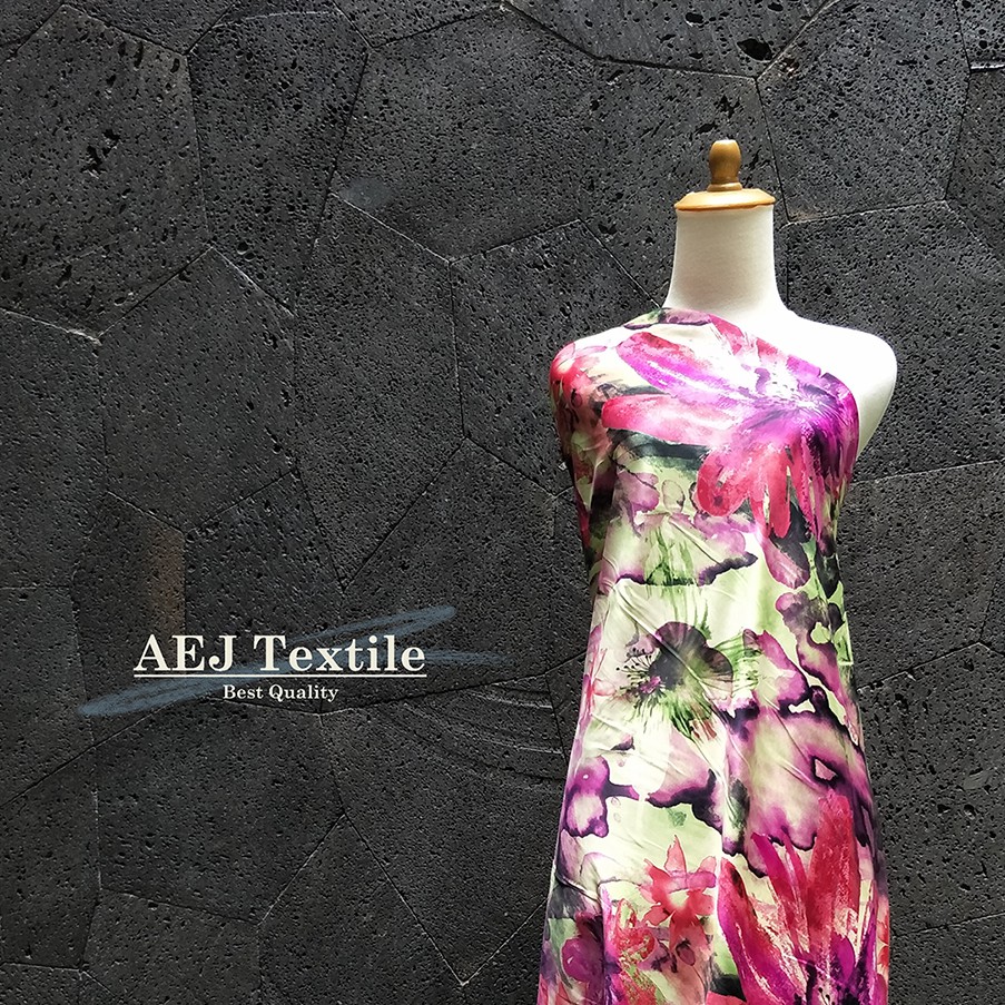 bahan kain gamis silky polyester meteran (49150)