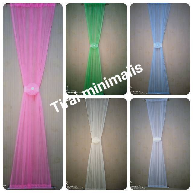 Gorden korden spiral vitrase kupu ikat tengah jendela Gorden korden spiral vitrase kupu ikat tengah jendela
