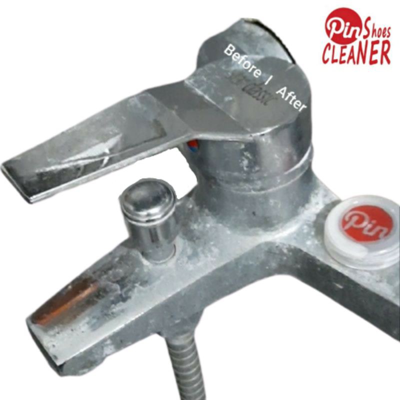 Pembersih Kran Sink, Stainless Cleaner Wastafel Shower Wajan Panci Kompor, Kerak Kaca Gesper Veleg