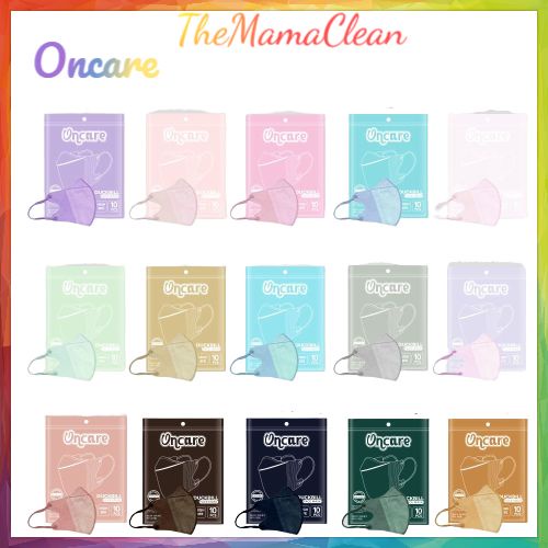 MASKER DUCKBILL ONCARE 10PCS 3PLY EMBOS WARNA WARNI TERBARU 1 PACK ISI 10 PCS