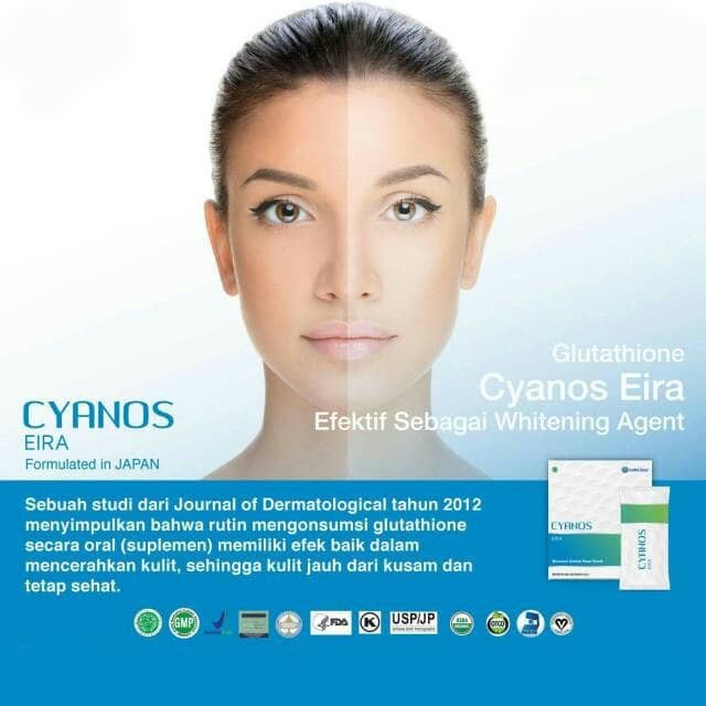 Cyanos Eira Vitamin Kulit / Glutathione / Extract AFA