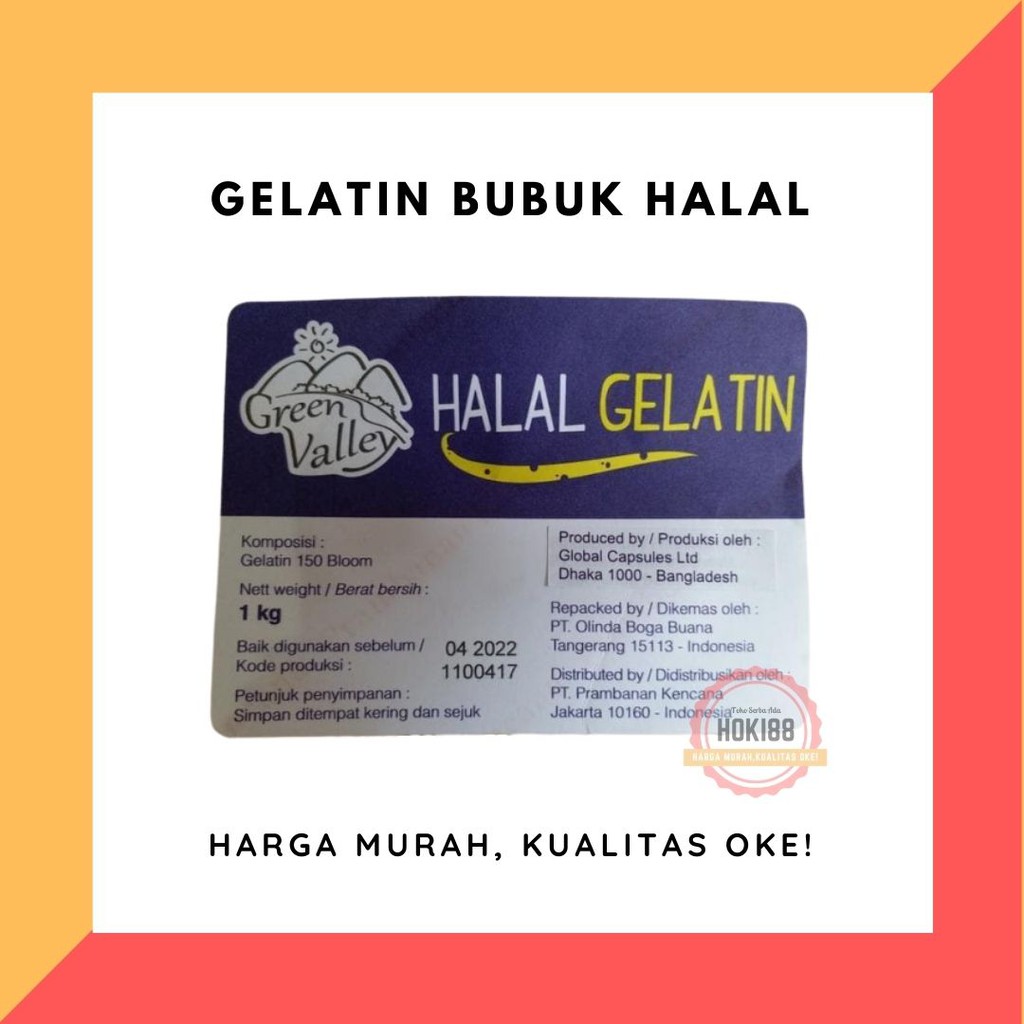 

Gelatin Bubuk Halal - Green Valley IMPOR
