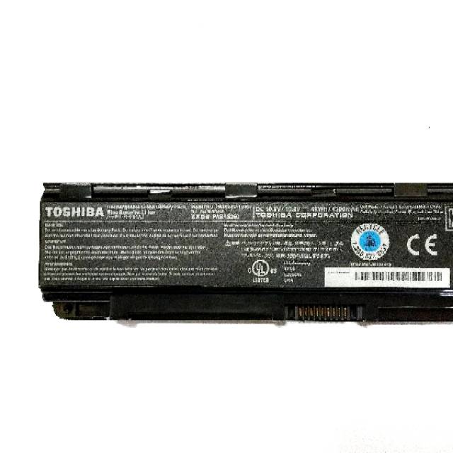 Baterai Laptop Toshiba Satellite C800 C800D C840 C845 C850 C855 L800 L840 L840D L845 L850 L850D L870 L870D L875 M840 M845 PA5024 ORIGINAL