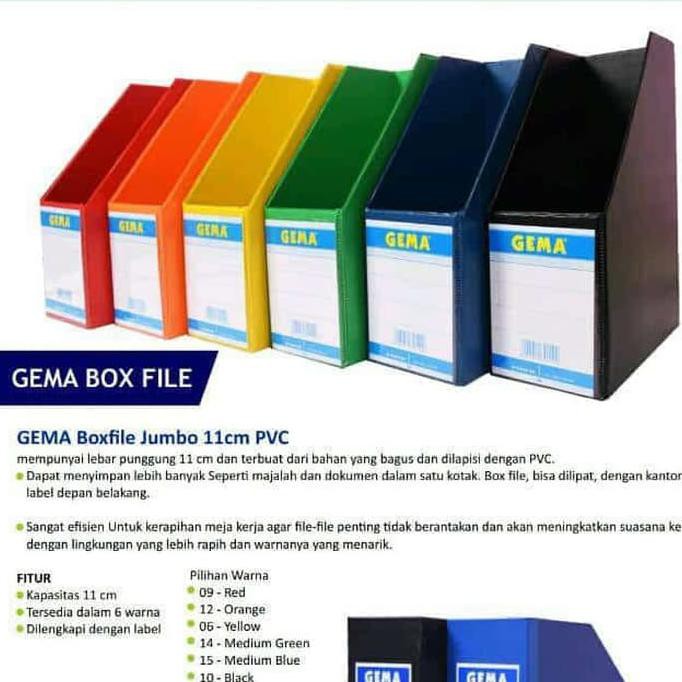 

READY STOCK gema box file jumbo 11 cm pvc AP57