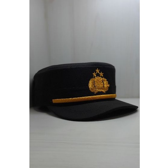 Topi Komando Pama Polri Coklat