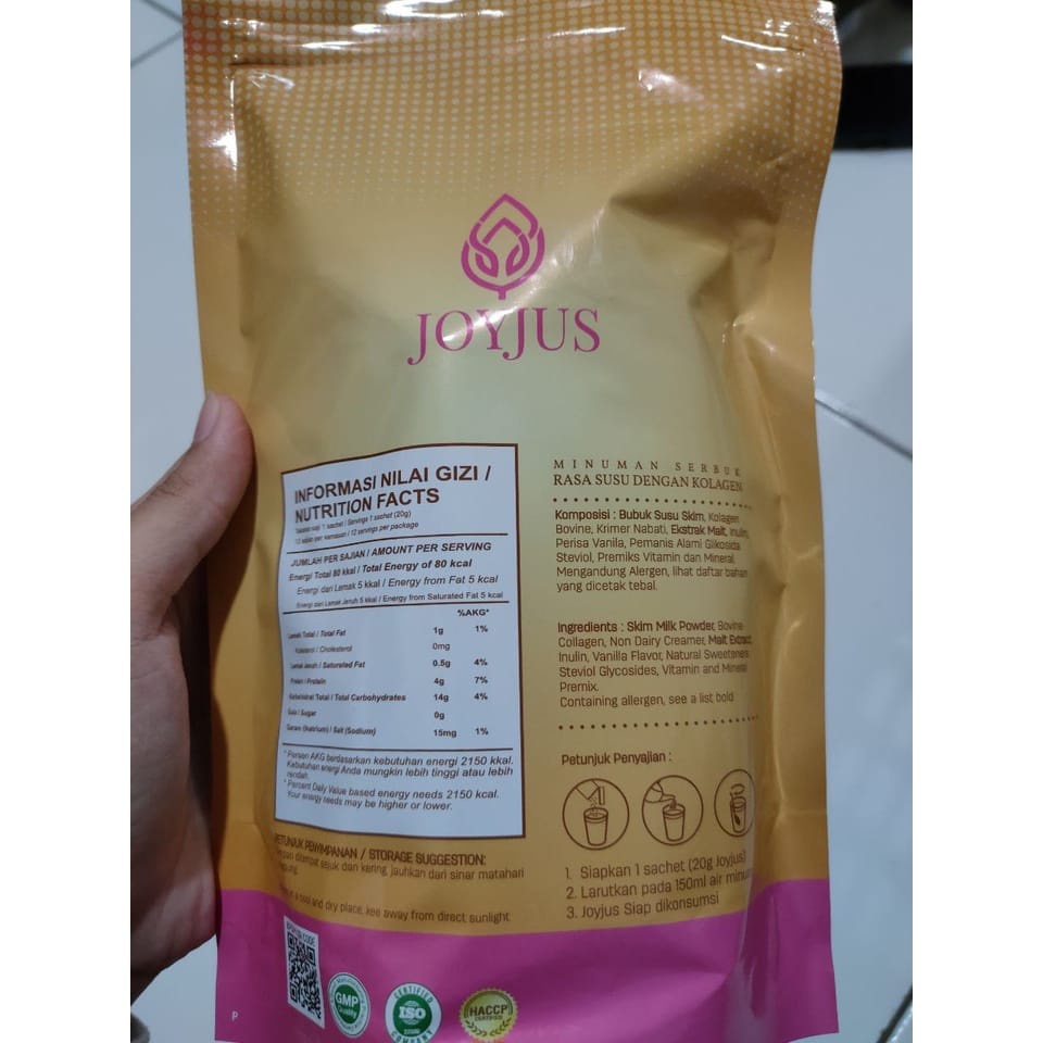 Joyjus Collagen with Bovine Collagen isi 12 Sachet