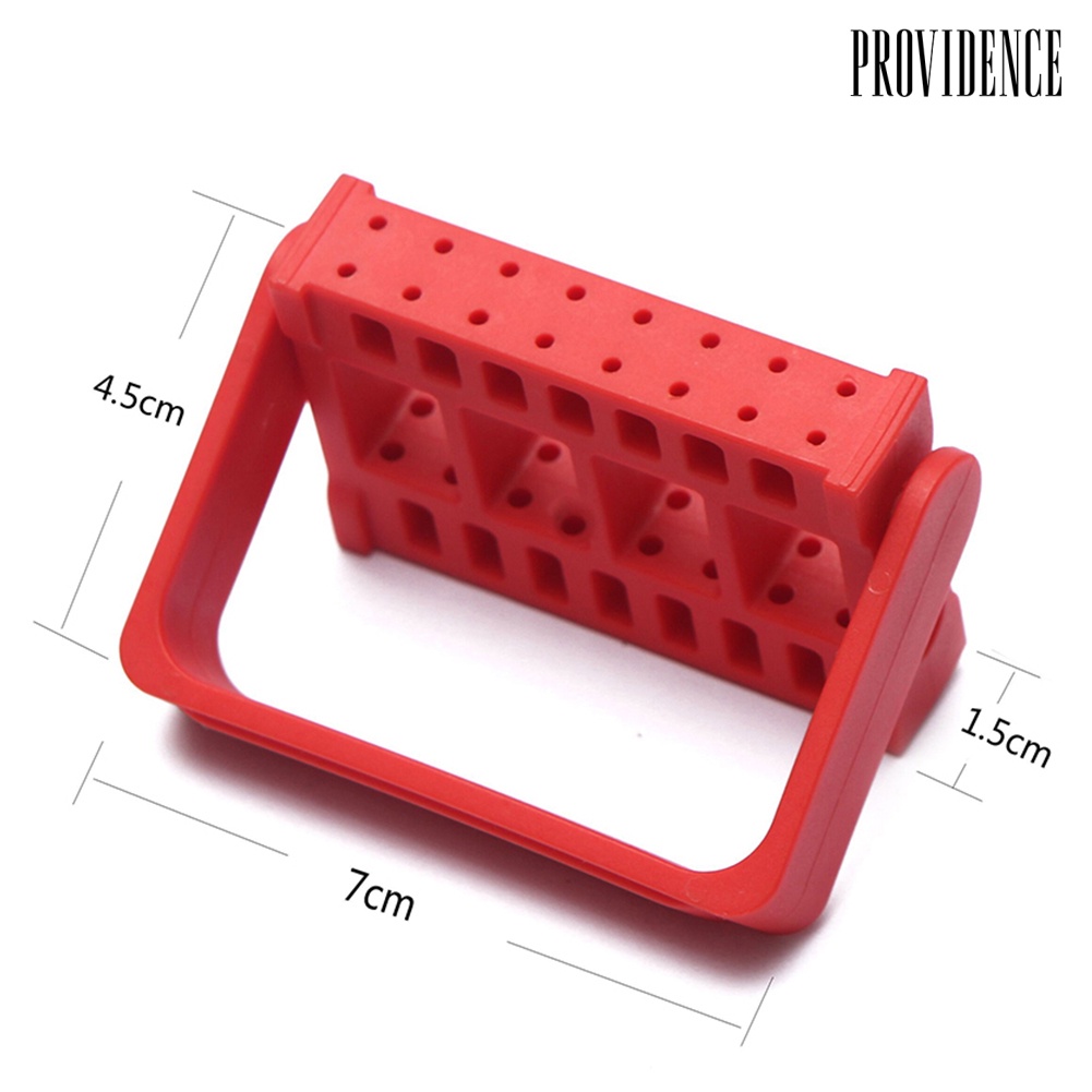 Providence 16 Holes Nail Polishing Drill Bit Holder Sanding Head Display Stand Storage Rack