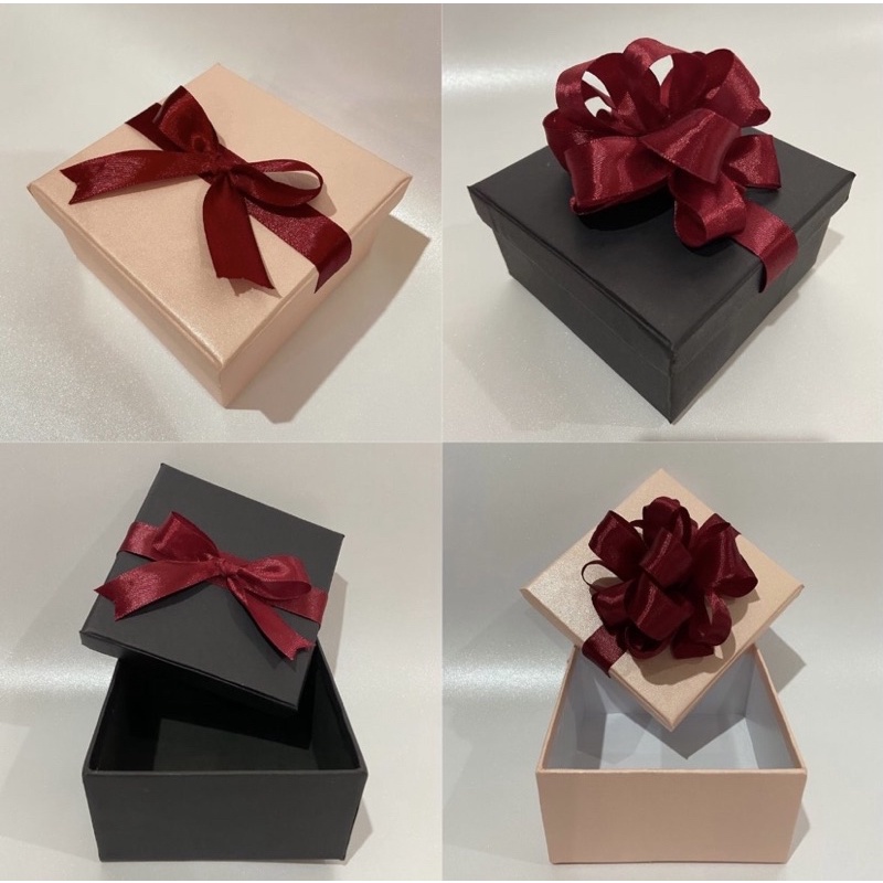 

kotak kado | gift box hitam pink 10,5 x10,5 x 5 cm