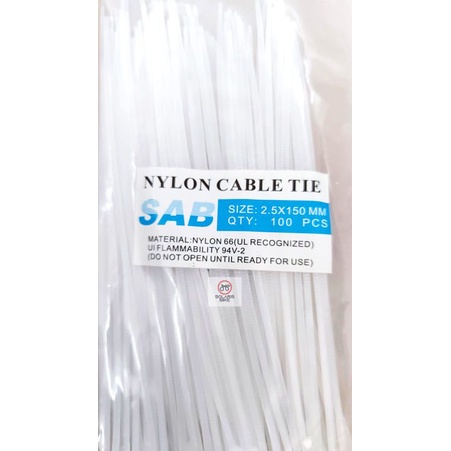 Cable  Ties Kabel Tali Serut  Nylon 20cm