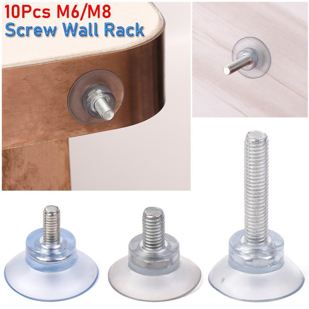 Suyo 10Pcs Suction Cup New Gantungan Penyimpanan Kamar Mandi Dapur Holder Nut Suckers