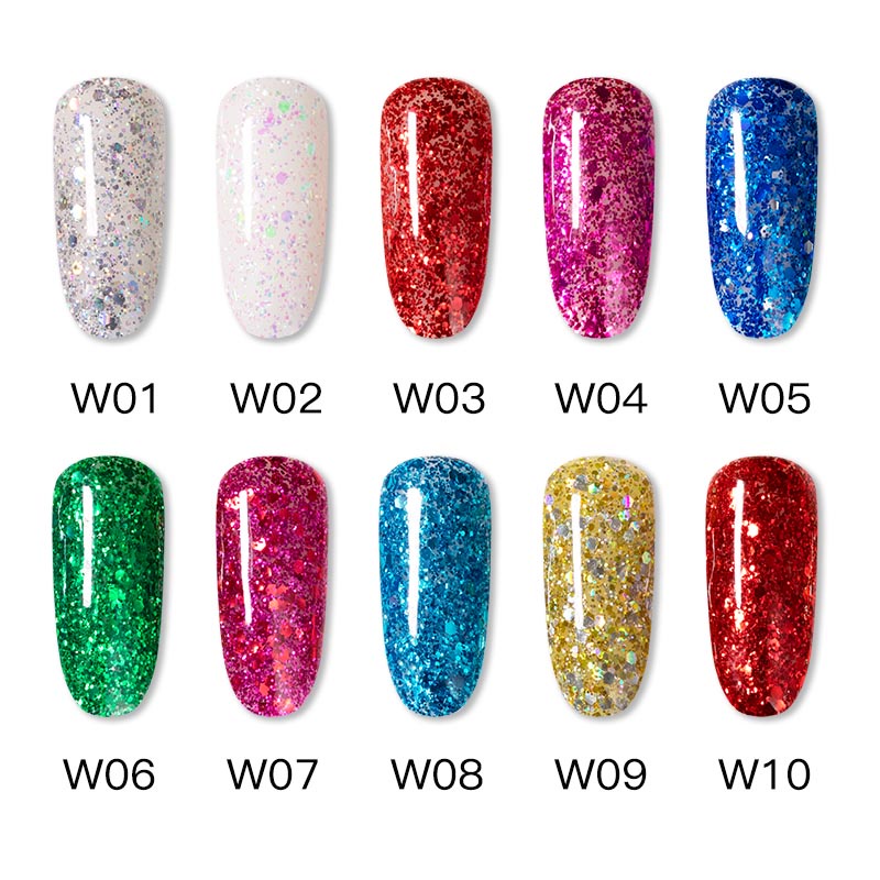 ROSALIND Diamond Series Gel Nail Polish UV LED Kutek UV Glitter / Kutek / Cat Kuku/Kutek UV Gel/Kutek Gel UV/UV LED Nail Polish/Nail Gel/Kutek glitter