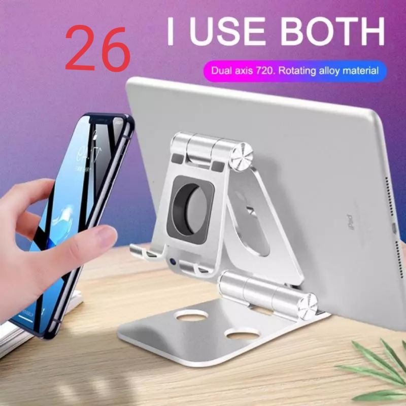 Holder Tab Tablet Handphone Smartphone HP Stand Standing meja dudukan Lipat 2in1 phone Fashion