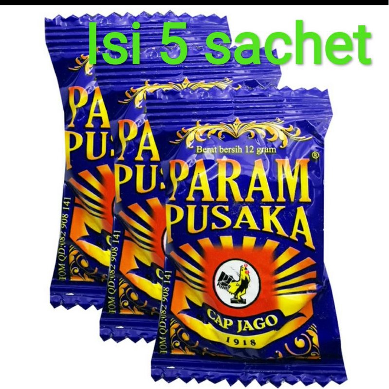 Parem Pusaka Cap Jago isi 5 sachet