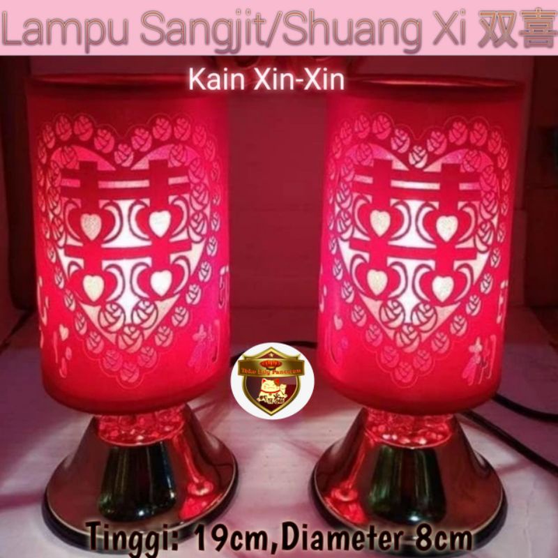 Lampu Sangjit Listrik / Lampu Wedding Listrik / Lampu Lamaran / Lampu Seserahan / Lampu Tidur Kamar Pengantin Cina / Lampu LED Meja Sepasang