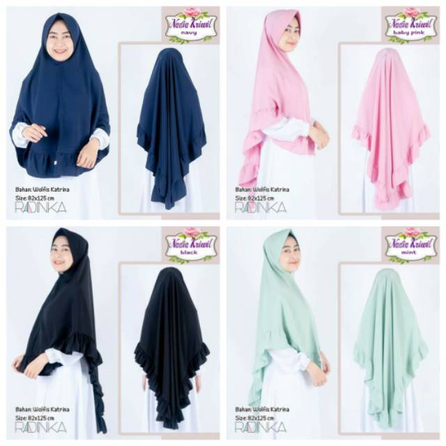 Hijab Nadia kriwil By Radinka