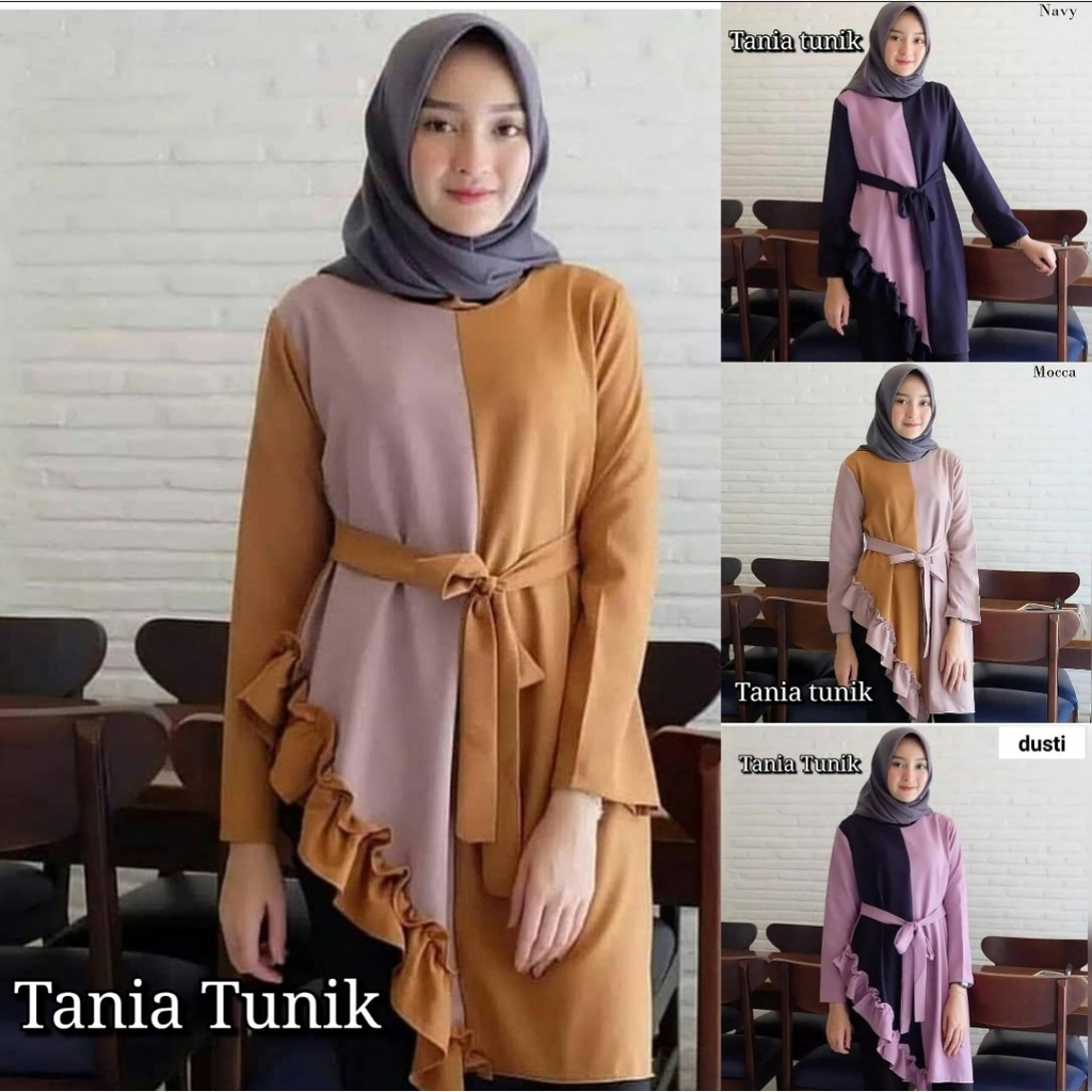 [HNFK] Tunik Dewasa / Baju Tunik Wanita Terbaru / Tunik / Baju Atasan Muslim